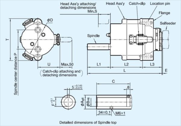 Drill Heads ASA "Quick-Change" Adapter - "Catch-Clip Type" - Image 2