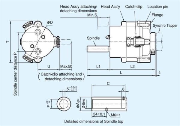 Tapper Heads ASA Quick-Change "Catch-Clip" - Image 2