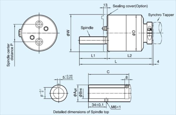 Tapper Heads ASA "Quick-Change" (Fixed Spindle) - Image 2